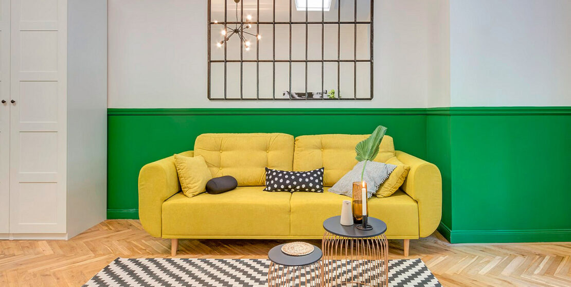 A lime fanyarságával – Egy zöld-sárgával karakterizált 40 m2-es élettér