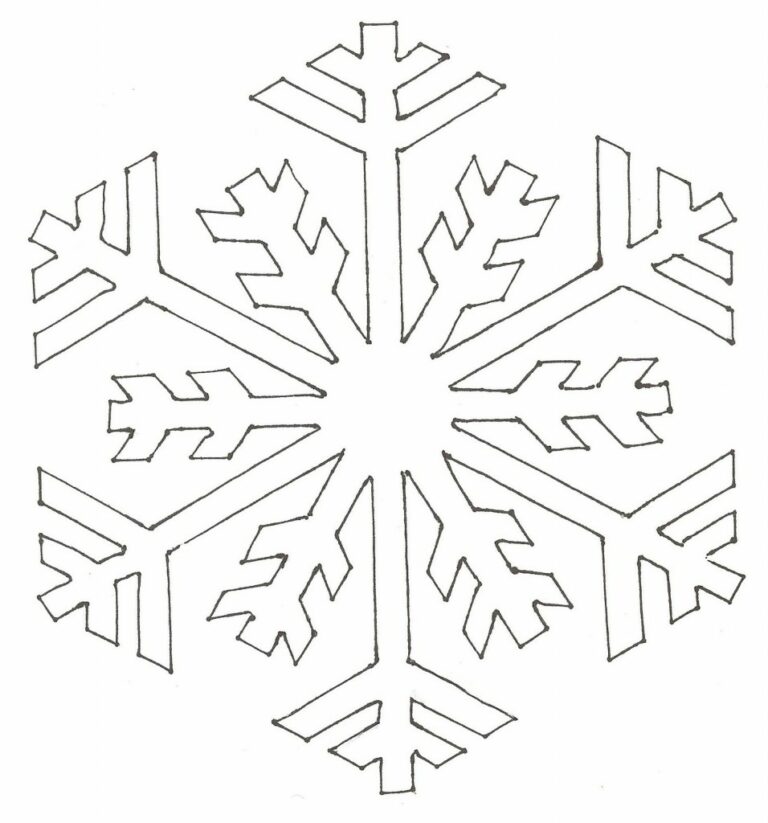 Hópehely papírból – 7 ingyenes hópehely sablon